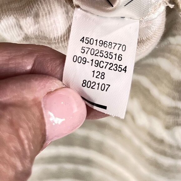 NWT Chicos Striped Cardigan Jacket Beige Sand Sz 3 XL 16 Open Front Textured - Picture 11 of 14